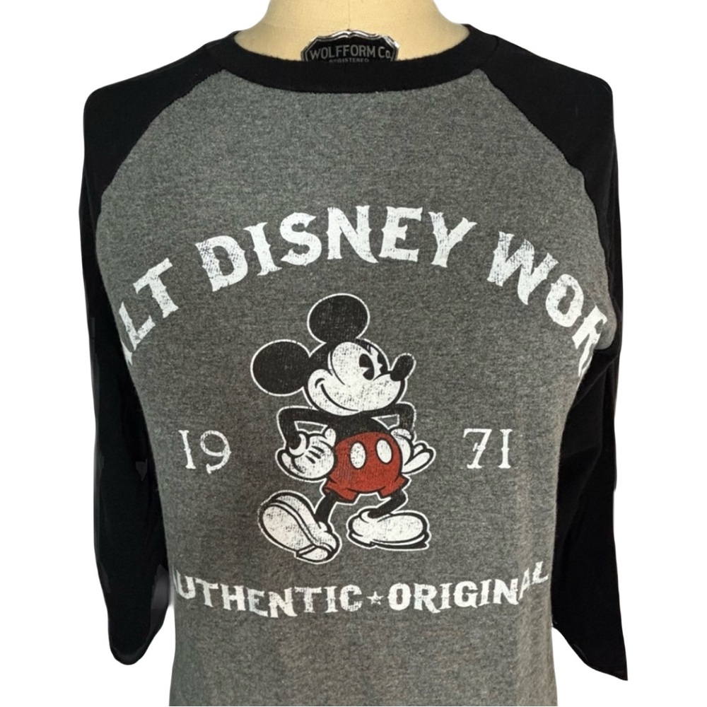 Disney Parks Mickey Mouse Baseball Jersey Top